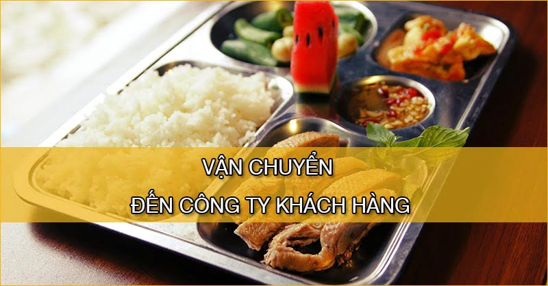 vận chuyển cơm đến công ty khách hàng